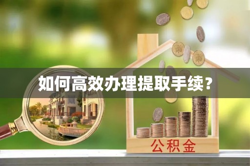 玉山如何高效办理提取手续？