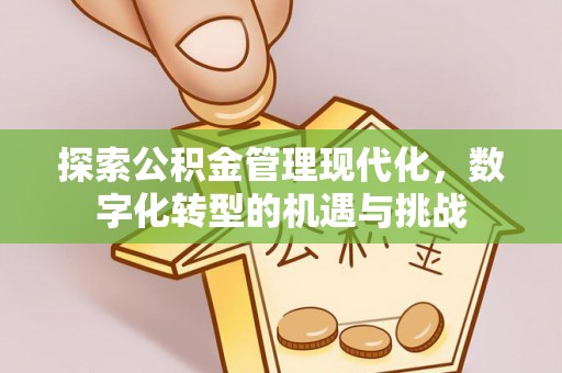 玉山探索公积金管理现代化，数字化转型的机遇与挑战