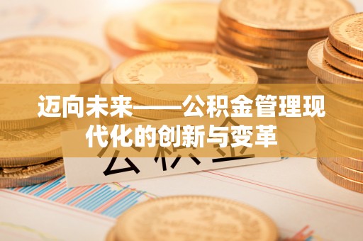 玉山迈向未来——公积金管理现代化的创新与变革