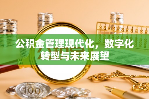 玉山公积金管理现代化，数字化转型与未来展望