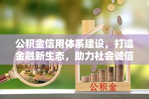 玉山公积金信用体系建设，打造金融新生态，助力社会诚信发展