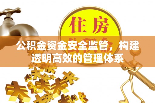 玉山公积金资金安全监管，构建透明高效的管理体系