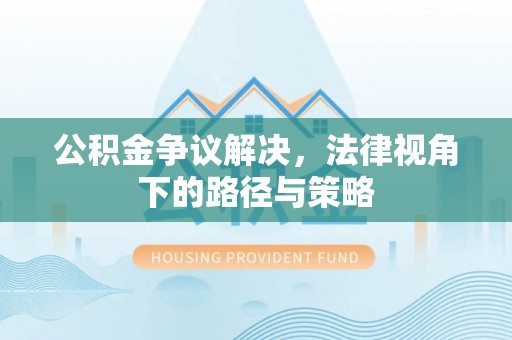 玉山公积金争议解决，法律视角下的路径与策略
