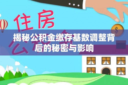 玉山揭秘公积金缴存基数调整背后的秘密与影响
