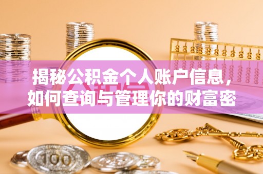 玉山揭秘公积金个人账户信息，如何查询与管理你的财富密码