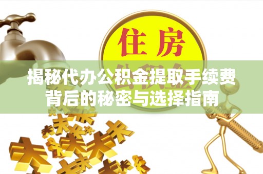 玉山揭秘代办公积金提取手续费背后的秘密与选择指南
