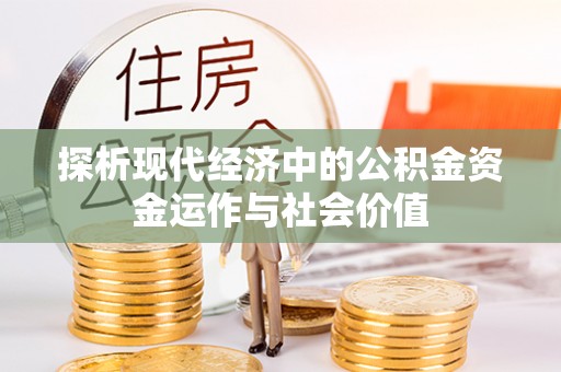 玉山探析现代经济中的公积金资金运作与社会价值