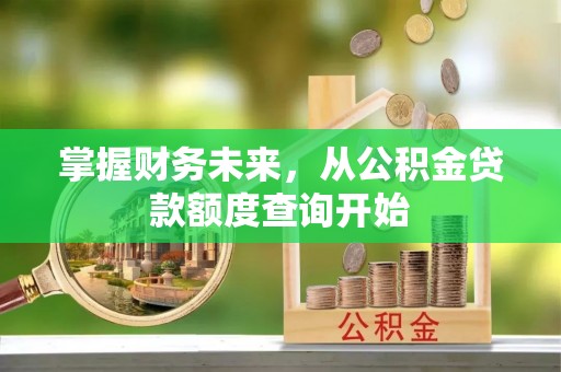 玉山掌握财务未来，从公积金贷款额度查询开始